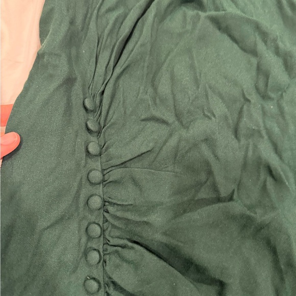 Reformation Emerald Green Frazier Dress 10 - Picture 5 of 8